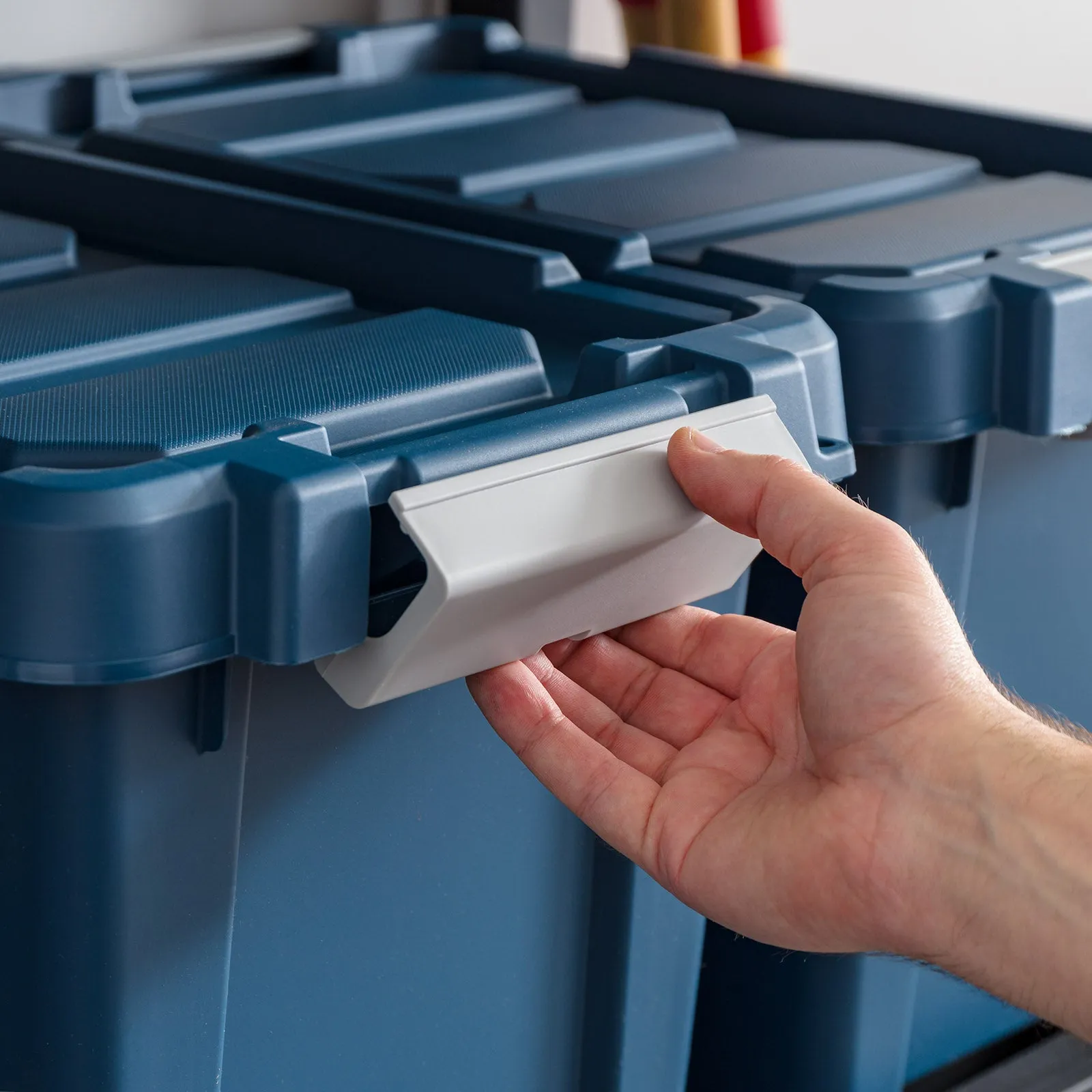 Eco-Friendly Heavy 20qt. Duty Totes for Storage with Easy-Grip Handles, 6 Pack