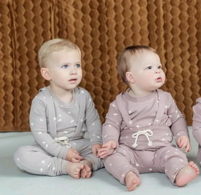 Elle & Boo Baby Overall with Top Set