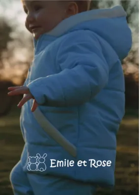 Emile et Rose - Ethan Baby Boys Padded Coat - Blue