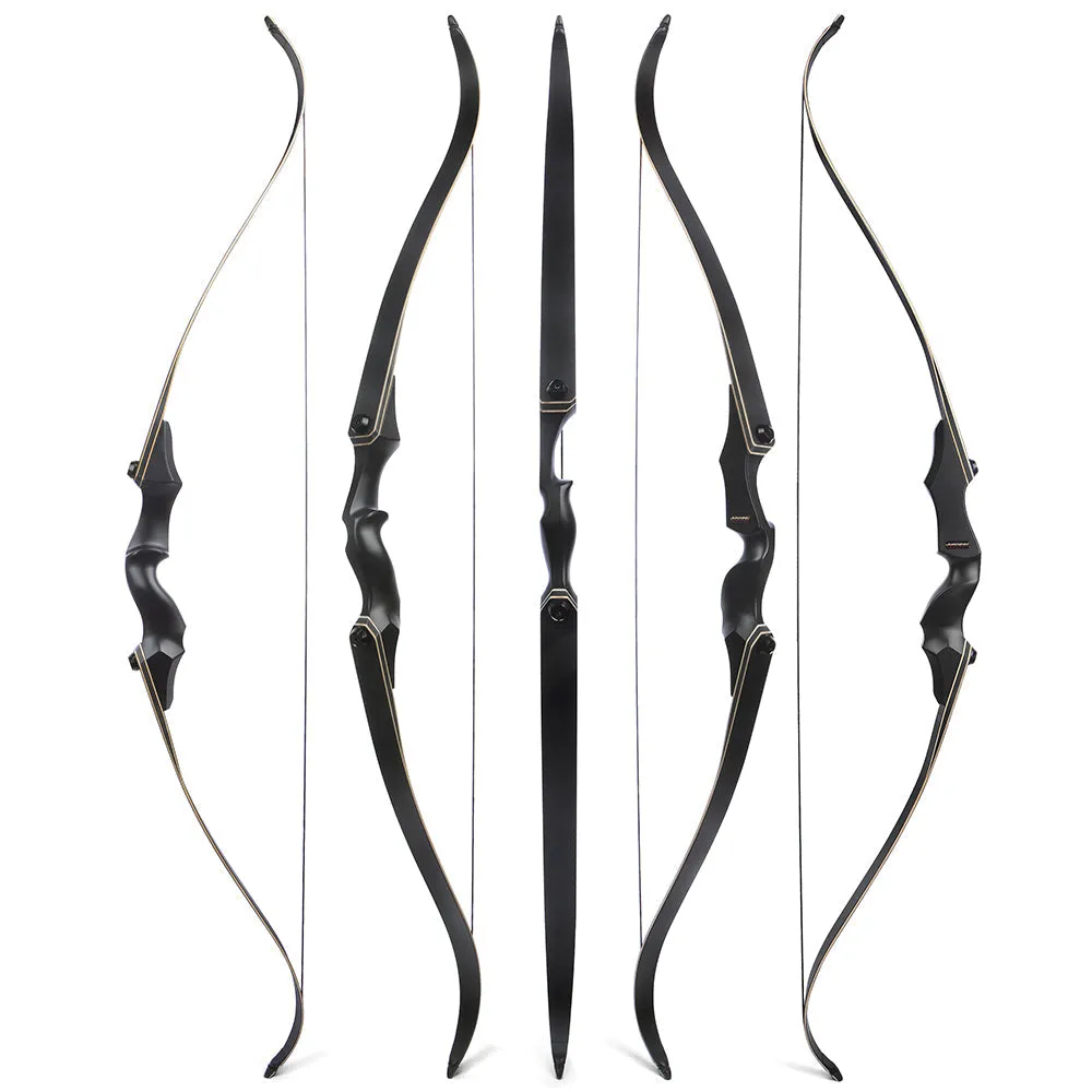 🎯F178A 58'' F171A 60'' Archery Traditional Hunting Recurve Bow 25-65Ibs