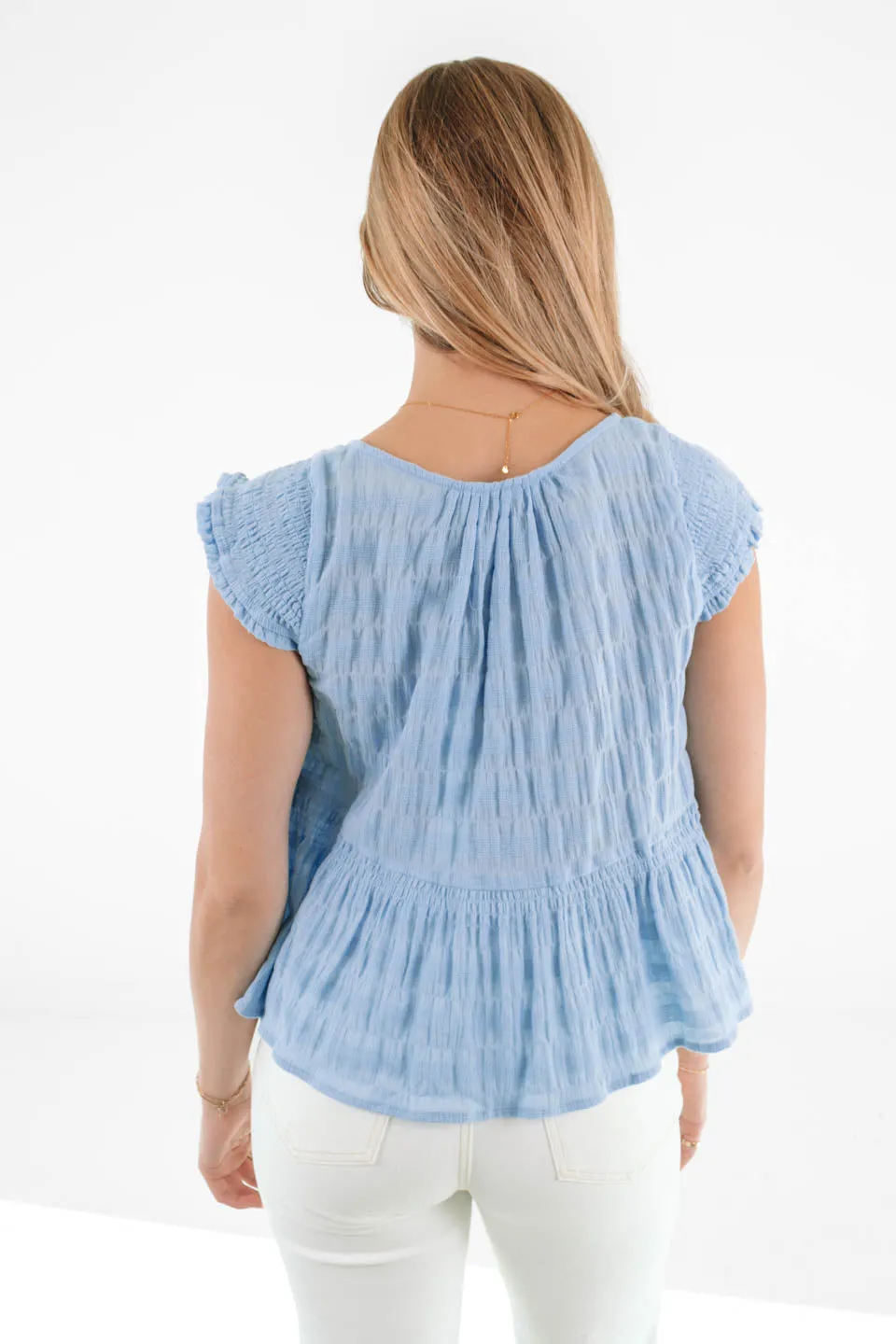 Flirty Expressions Top - Blue