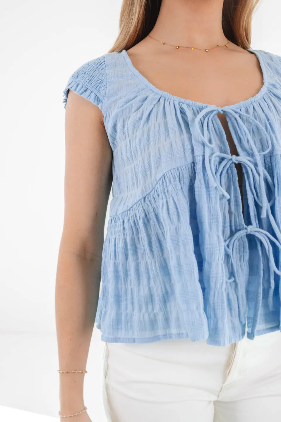 Flirty Expressions Top - Blue