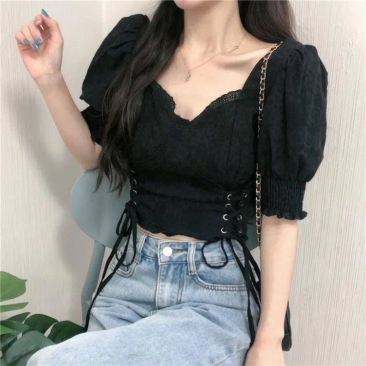 Floral Lace Corset Top SD01160
