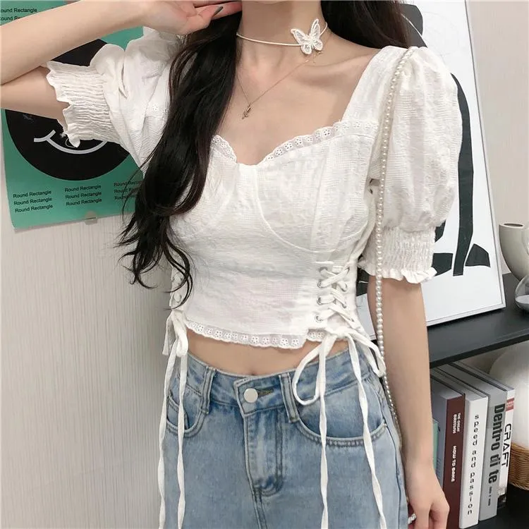 Floral Lace Corset Top SD01160