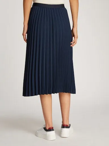 Fluid Pleated Midi Skirt