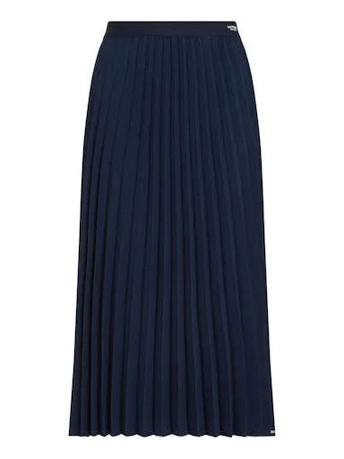 Fluid Pleated Midi Skirt