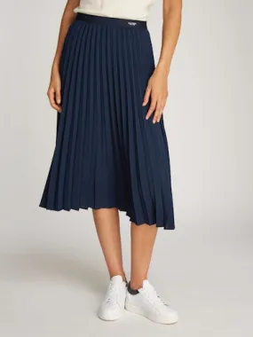 Fluid Pleated Midi Skirt