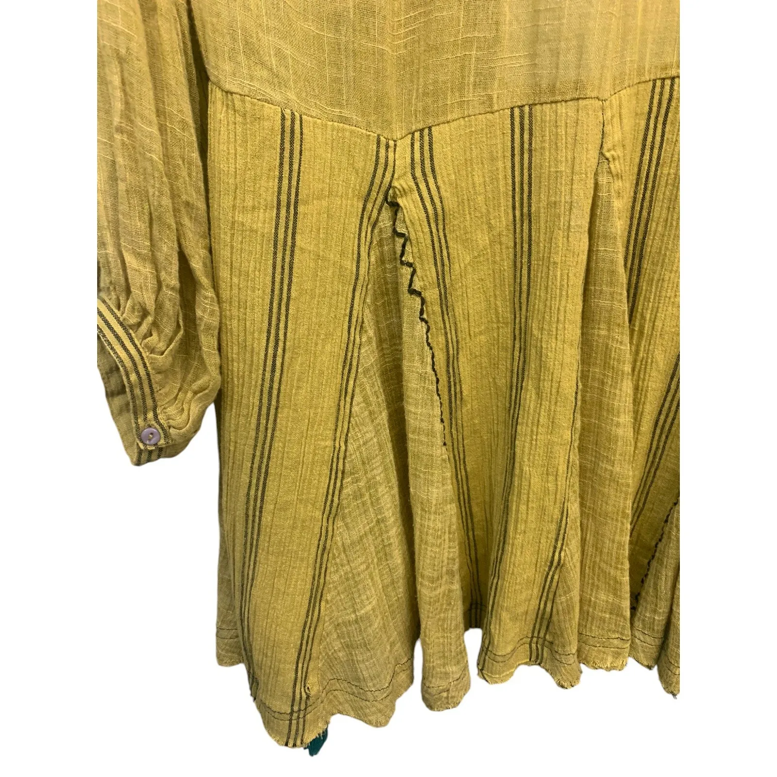 FP Free People Sabeena Embroidered Tunic Top SZ S