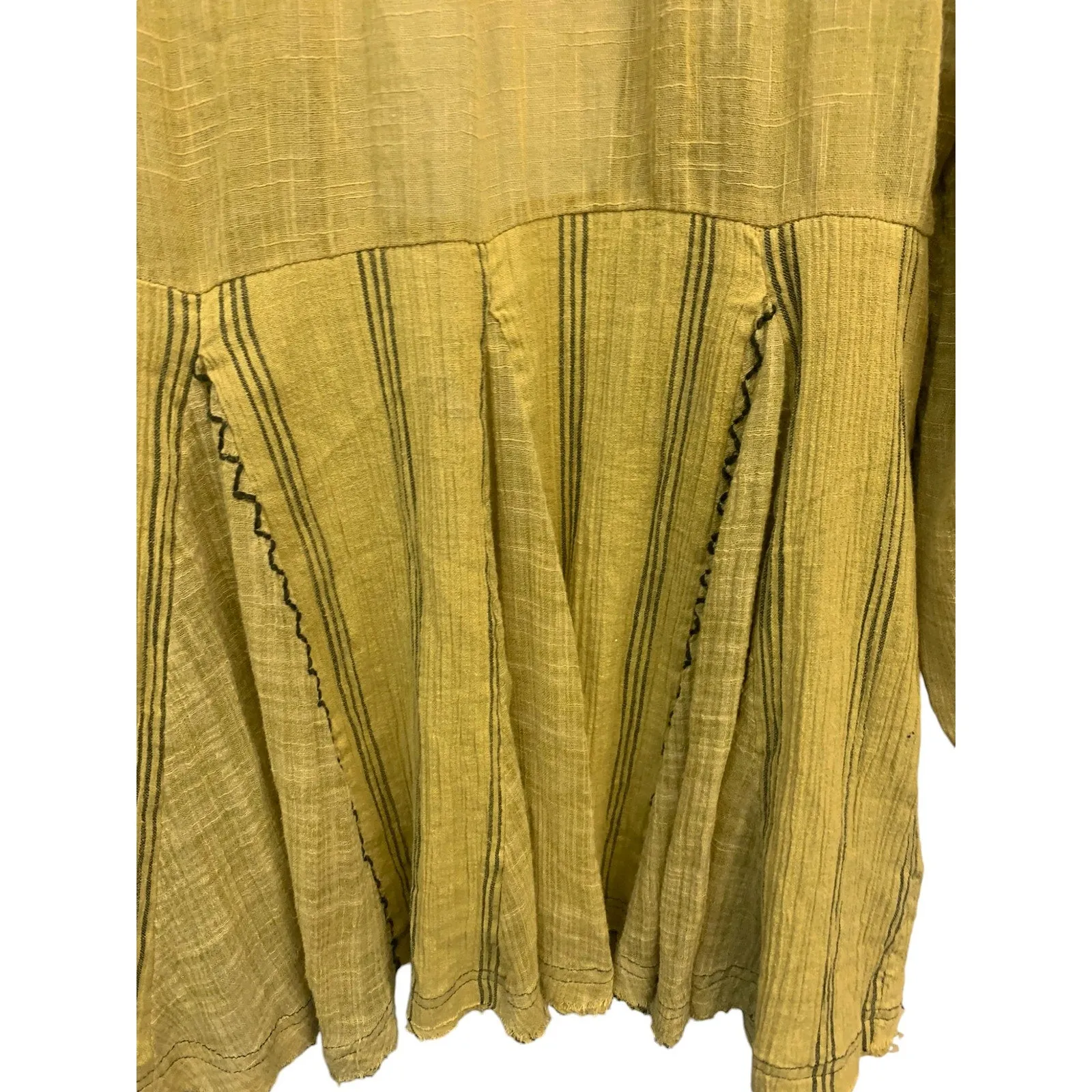 FP Free People Sabeena Embroidered Tunic Top SZ S