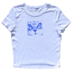 Framed Blue Cat Women's Baby Rib