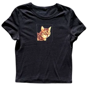 Framed Cat Women's Baby Rib