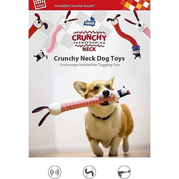 GiGwi - Crunchy Neck 'Plush Friendz' Rabbit with squeeker - Dog Toy
