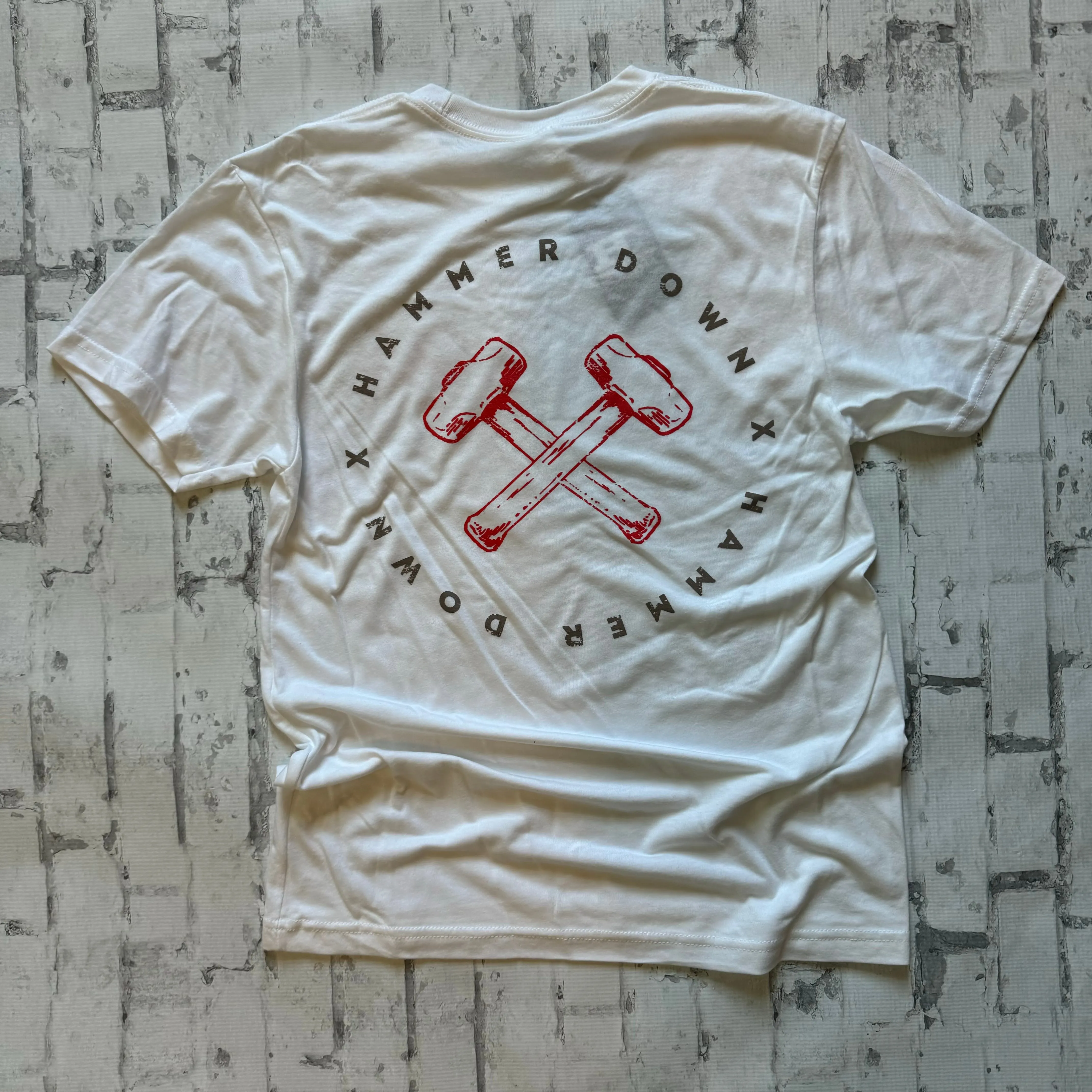Hammer Down “Hammer Circle" Short Sleeve T-shirt - White
