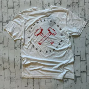 Hammer Down “Hammer Circle" Short Sleeve T-shirt - White