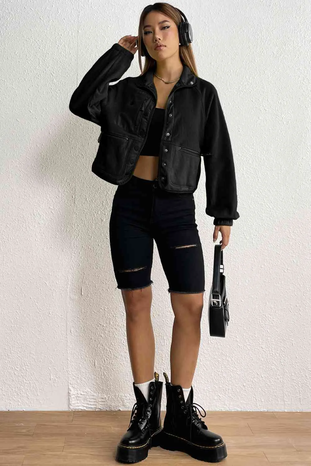 High Life Snap Down Collared Jacket