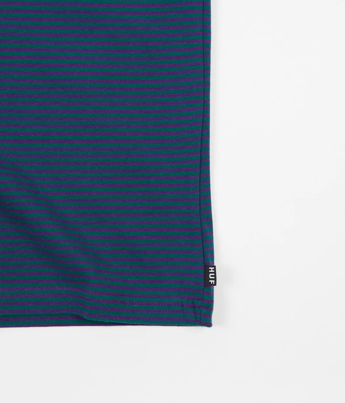 HUF Royale Stripe Short Sleeve Shirt - Jade / Purple