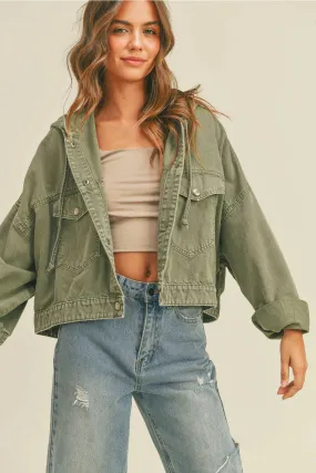 Juju Green Hoodie Jacket