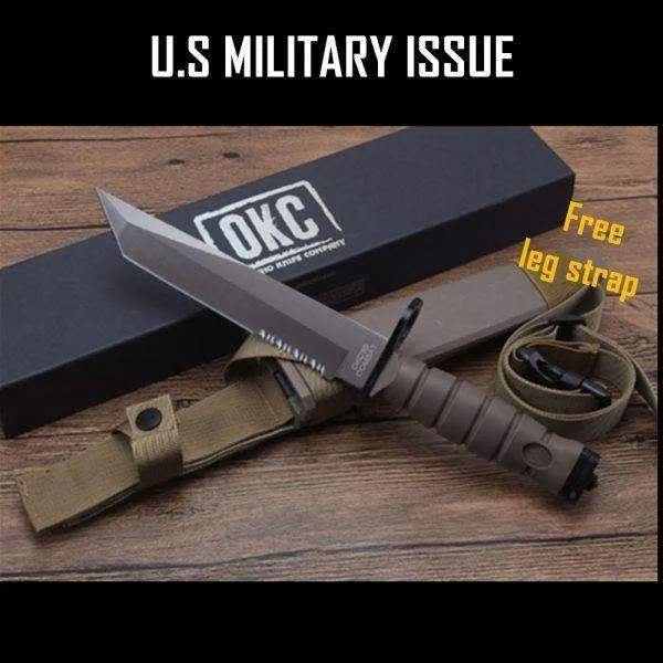 Knife OKC3S Fixed Blade Hunting Knife Tanto