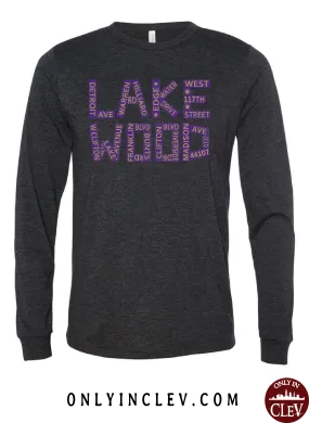 Lakewood Streets Design Long Sleeve T-Shirt