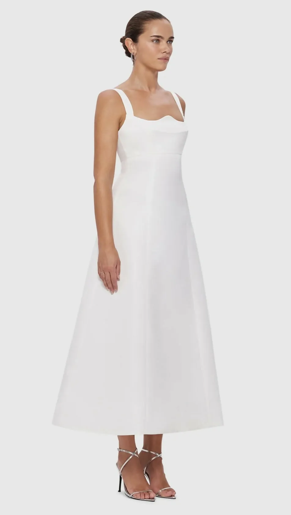 Leo Lin Odette Midi Dress - Snow