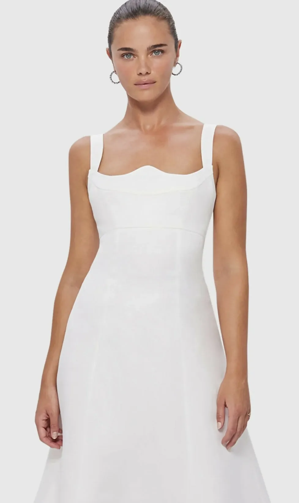 Leo Lin Odette Midi Dress - Snow
