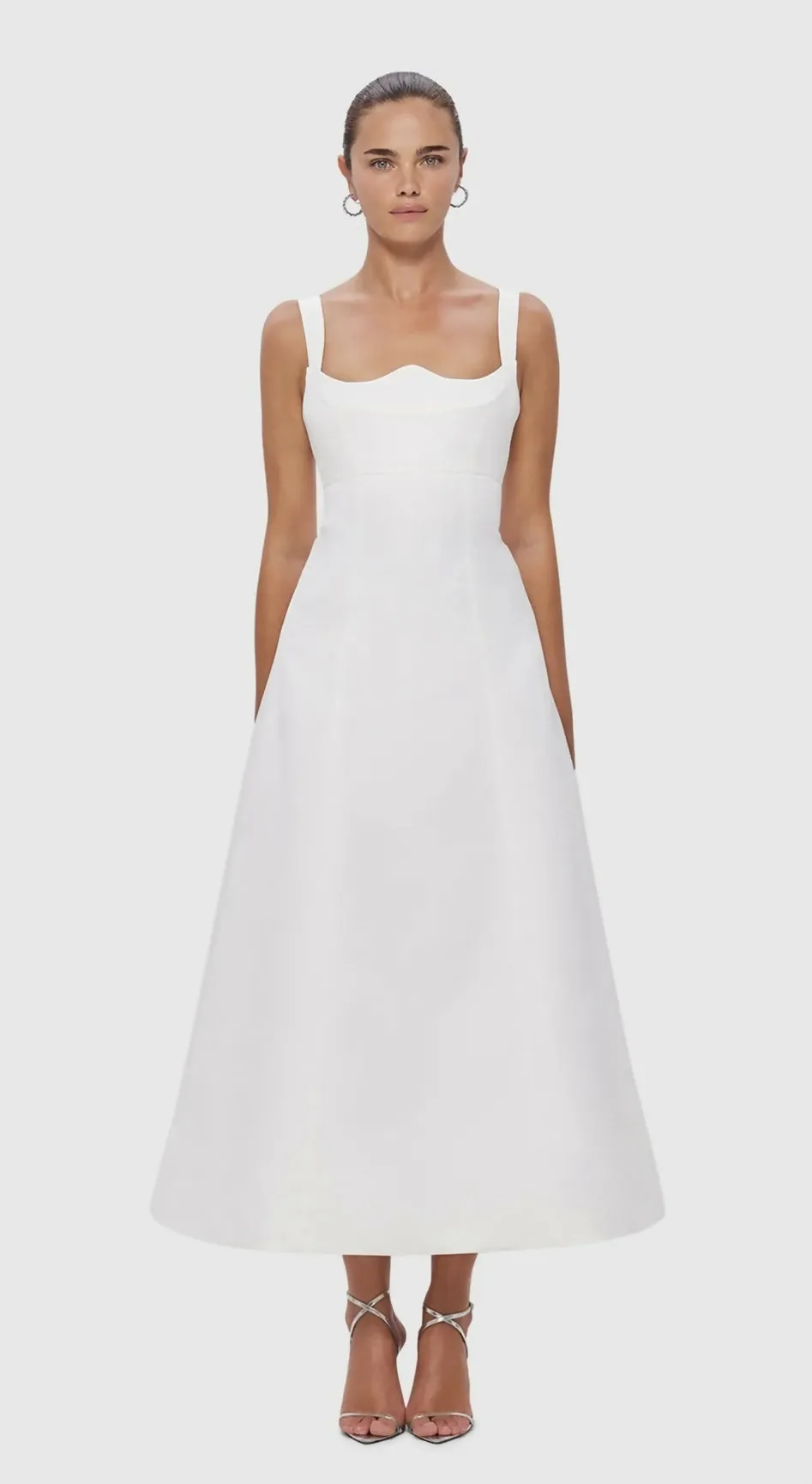 Leo Lin Odette Midi Dress - Snow
