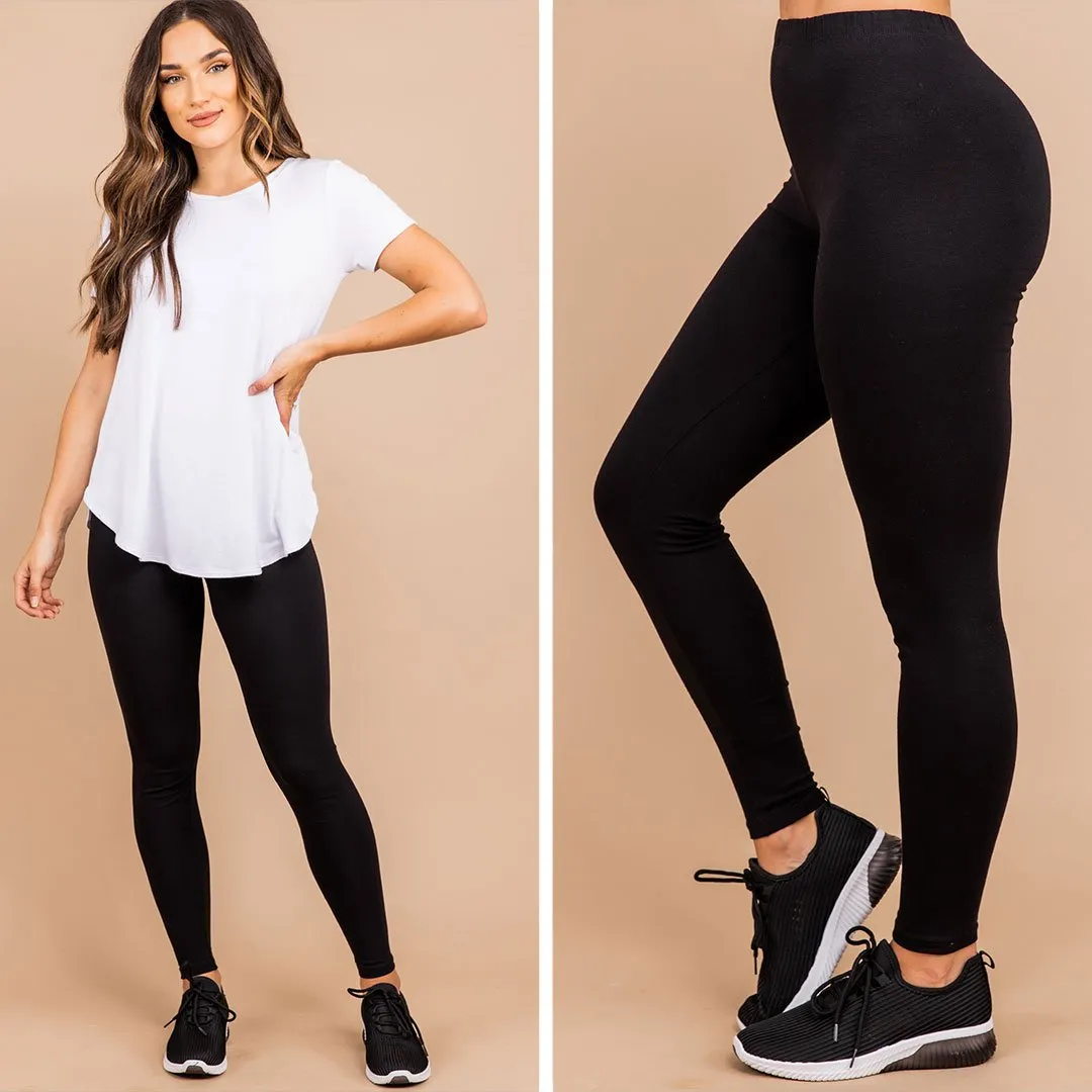 Let's Get A Move On Black Leggings