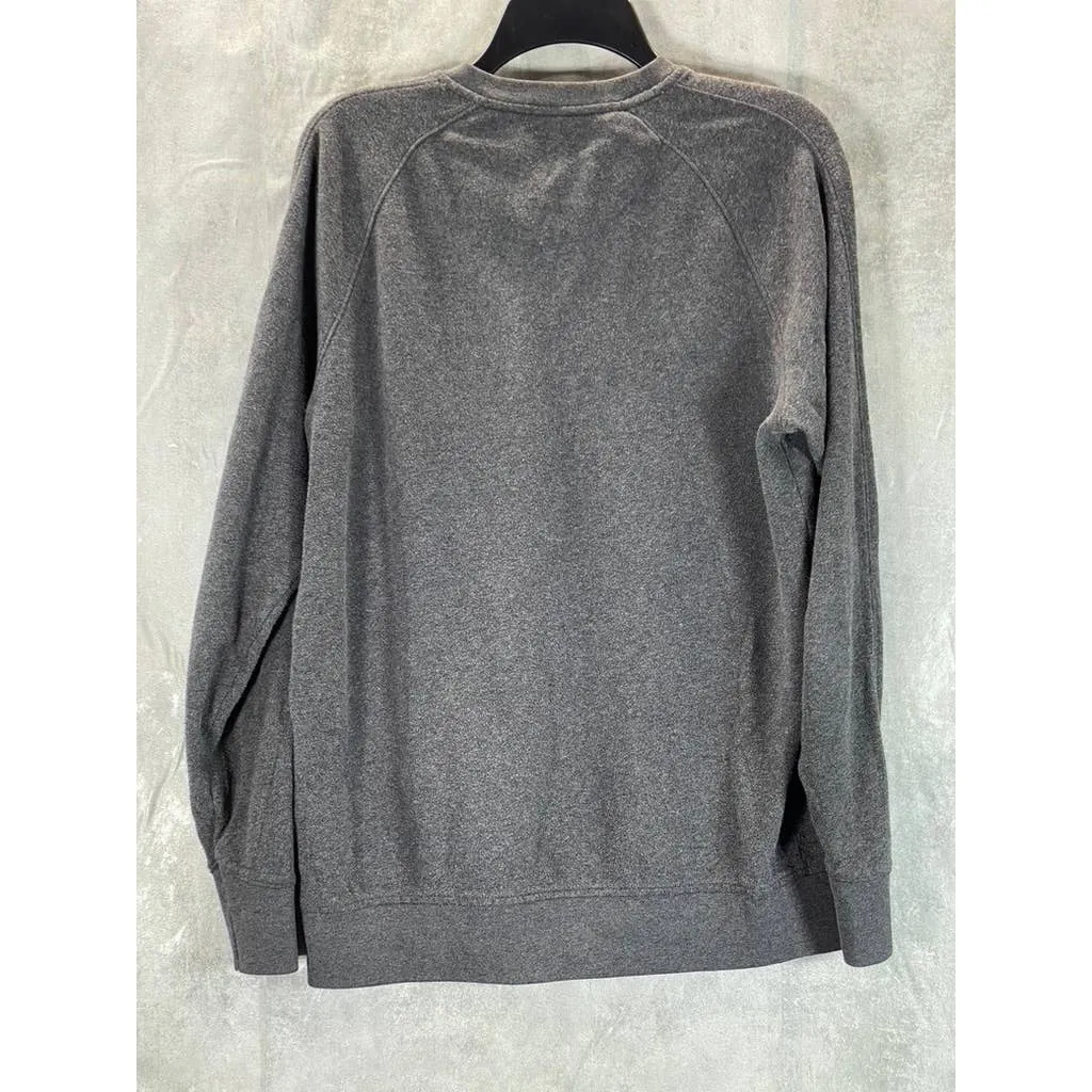 LIFE/AFTER/DENIM Men's Gray Crewneck Pullover Fleece Sweatshirt SZ M