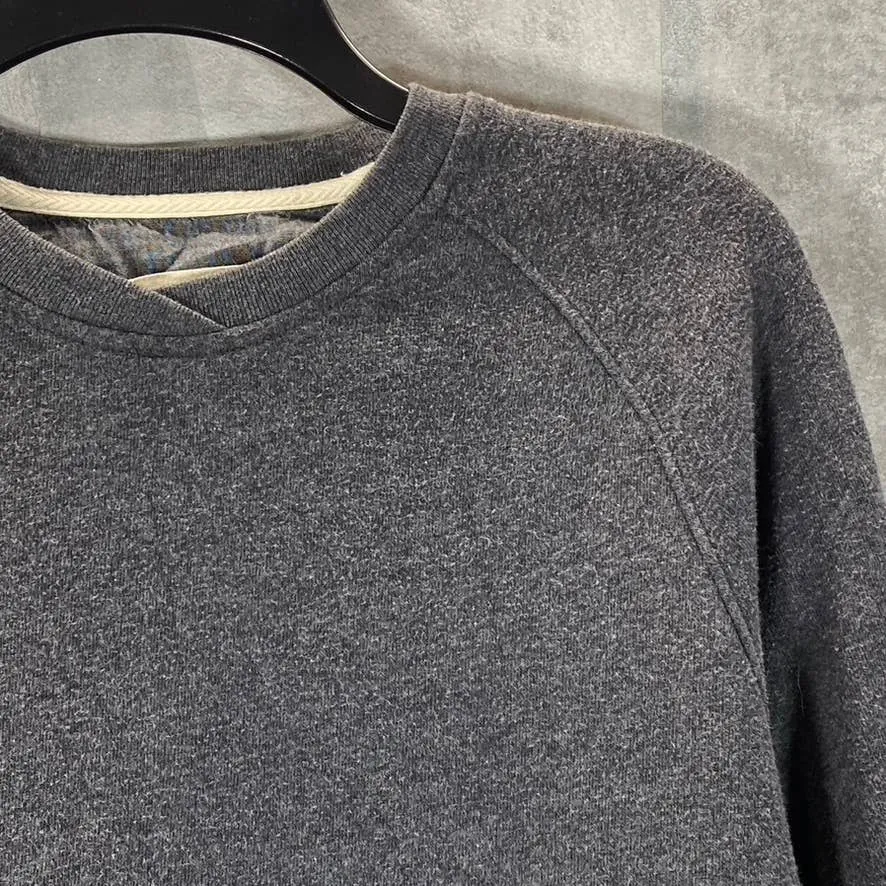 LIFE/AFTER/DENIM Men's Gray Crewneck Pullover Fleece Sweatshirt SZ M