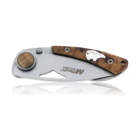M Tech Knife with Silver Animal Inlay
