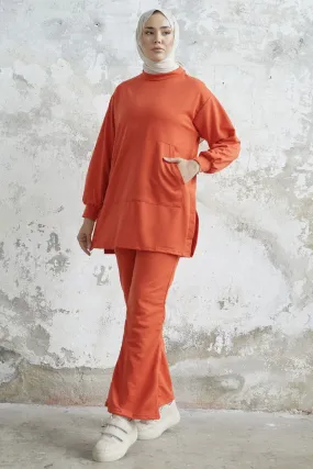 MDS Women Miora Spanish Flared Pants Suit - Orange - Zwijndrecht