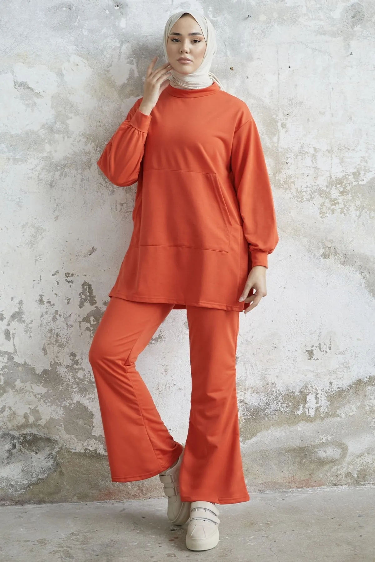 MDS Women Miora Spanish Flared Pants Suit - Orange - Zwijndrecht