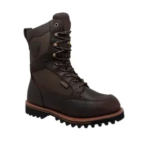 Men's 11" Dark Brown Cordura Leather Boots