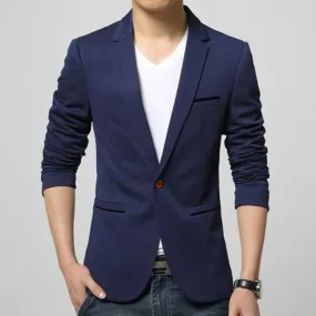 Mens Single Button Blazer