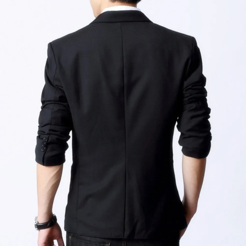 Mens Single Button Blazer