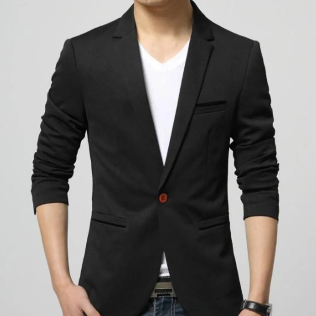 Mens Single Button Blazer