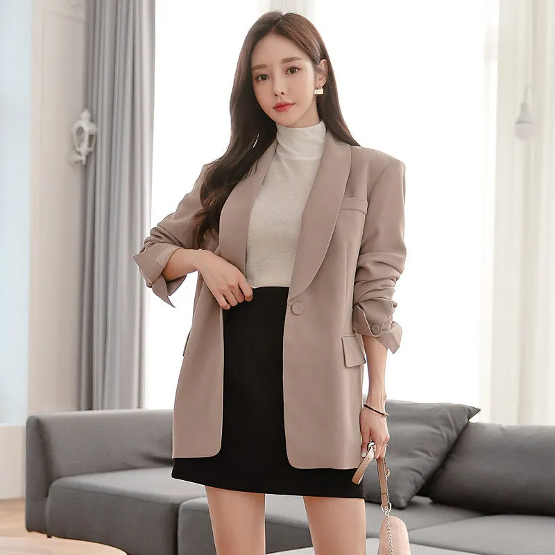 Mid-length casual blazer