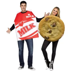 Milk and Cookies Adult Couples Costumes- one size