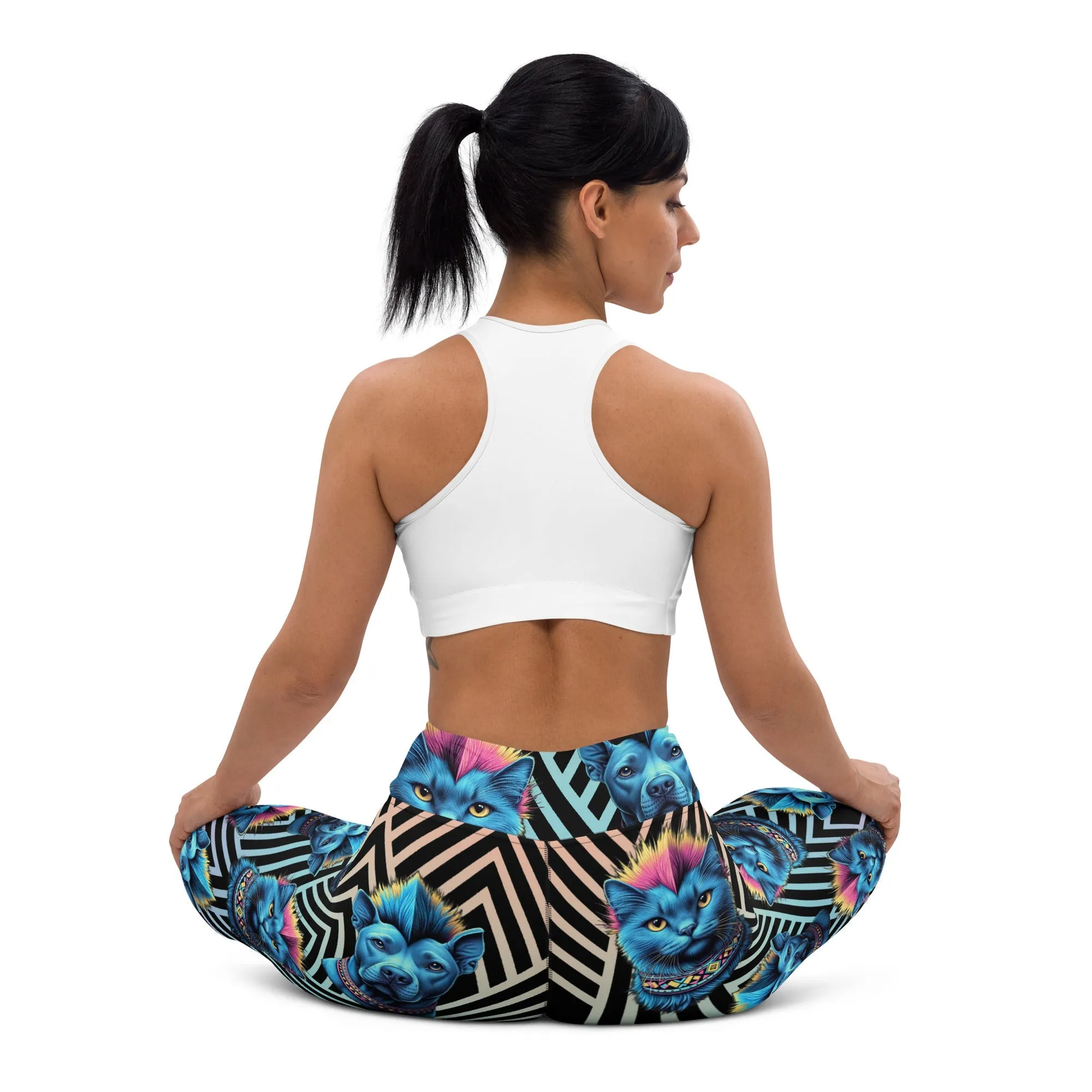 Mohawk Cats & Dogs Yoga Leggings