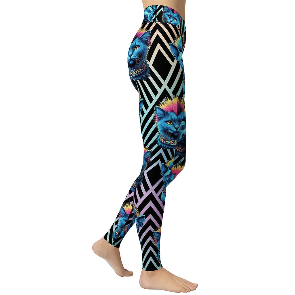 Mohawk Cats & Dogs Yoga Leggings