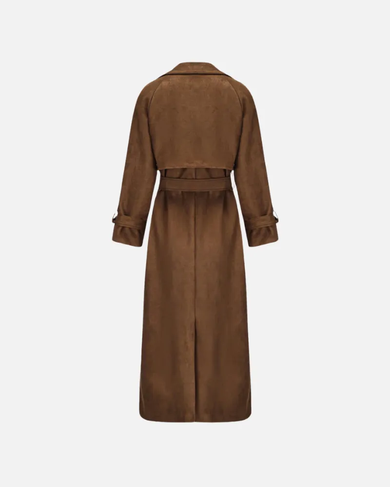 Molly Faux Suede Trench