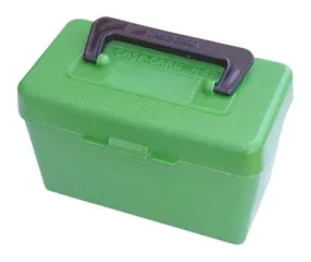 MTM Deluxe Rifle Box With Handle Green