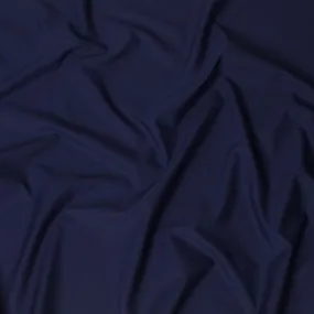 Navy blue Plain Premium Pure 100% Swiss cotton shirting fabric-D14674