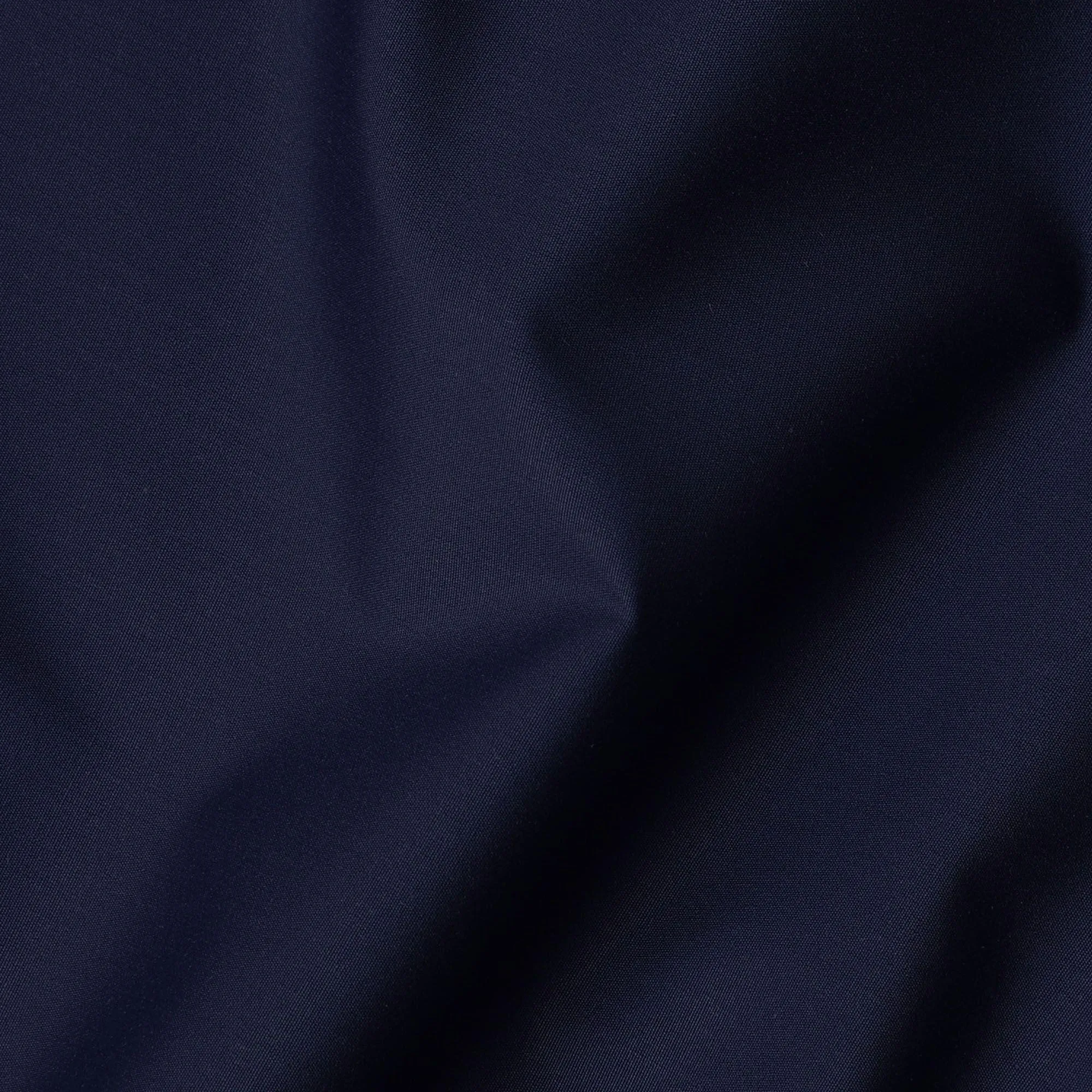 Navy blue Plain Premium Pure 100% Swiss cotton shirting fabric-D14674