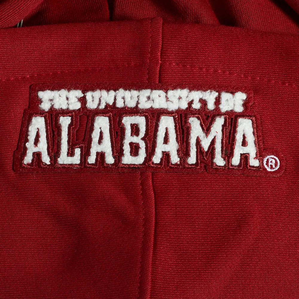 NCAA UNIVERSITY OF ALABAMA CLASSIC WOMEN'S FLC CROPPED PO HOODIE (CARDINAL RED)