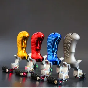 New Professional Alloy Bow Head Resin Handled Slingshot