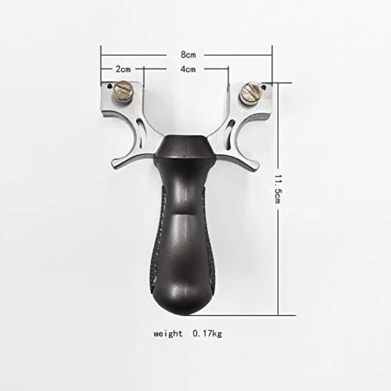 New Professional Alloy Bow Head Resin Handled Slingshot