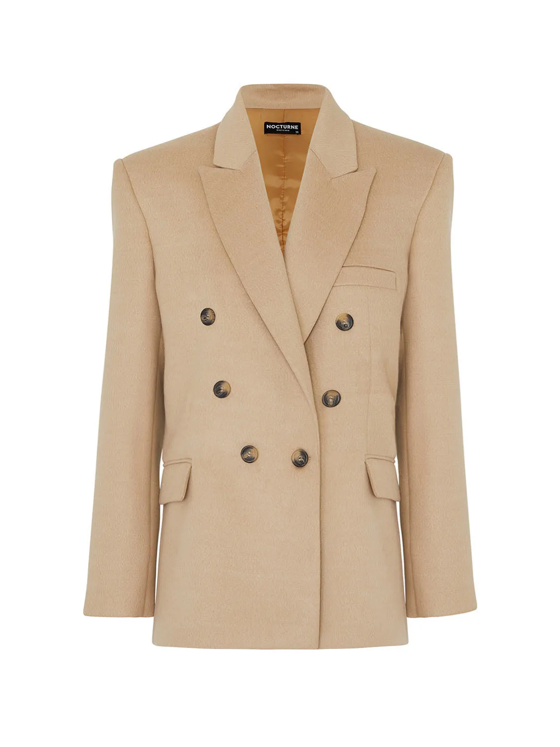 Nocturne Doubl-Breasted Blazer Beige