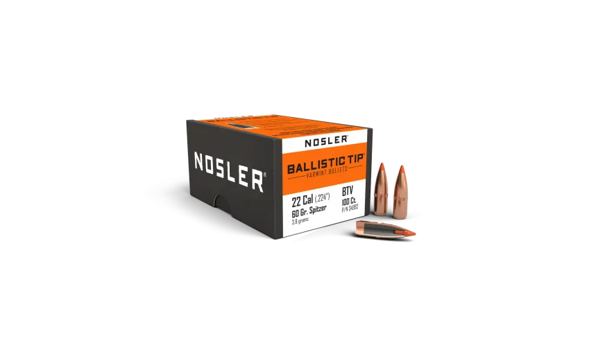 Nosler 22 cal 50gr Ballistic Tip Projectiles - 100pk