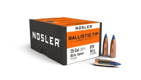 Nosler Ballistic Tip 25 Cal 85gr Varmint Projectiles - 100pk